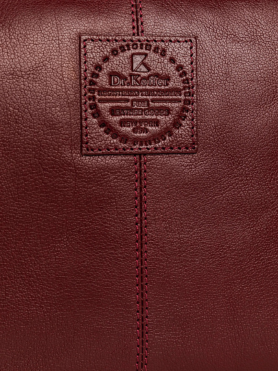 Женская сумка Dr.Koffer из натуральной кожи бордовая