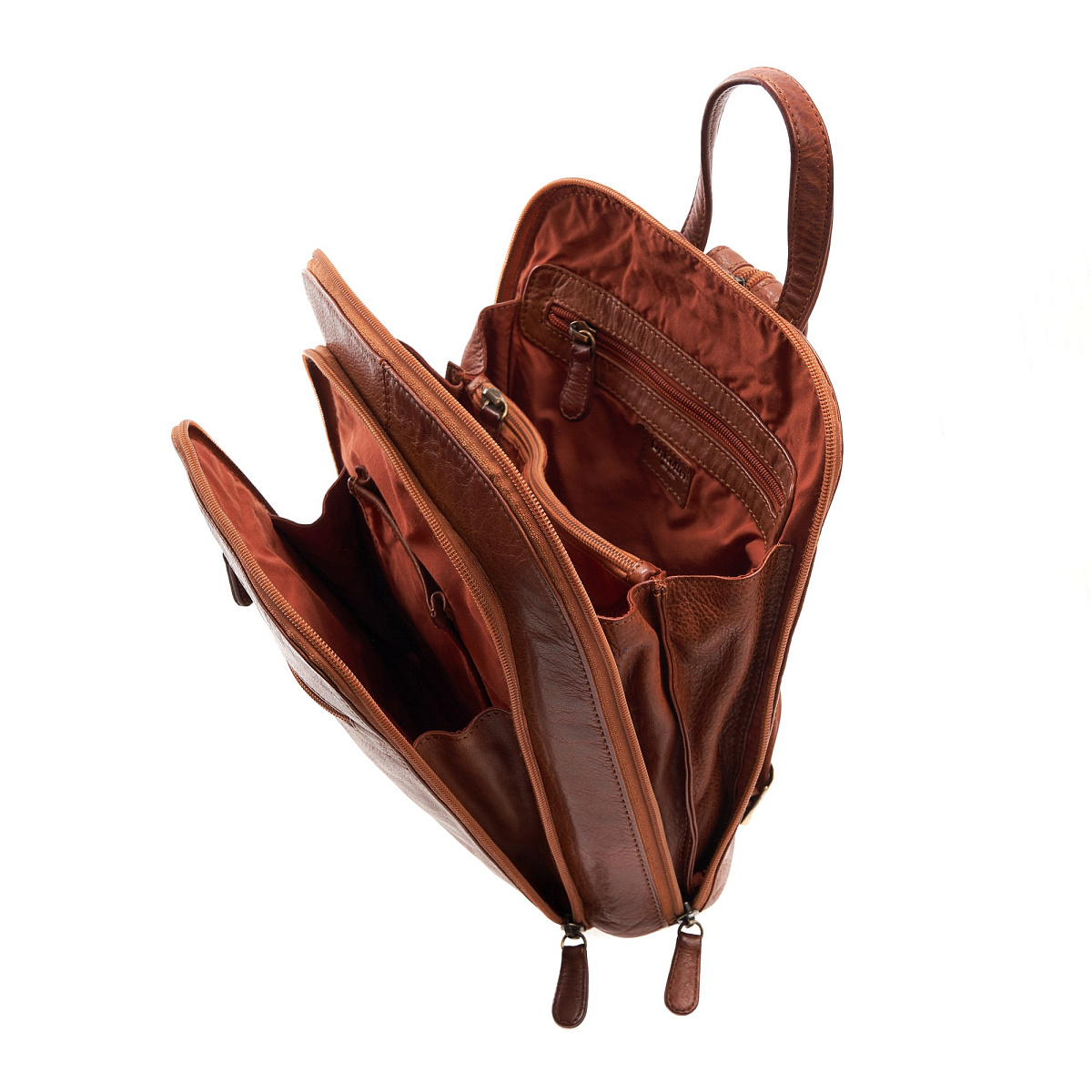 Рюкзак Dr.Koffer из натуральной кожи коричневый