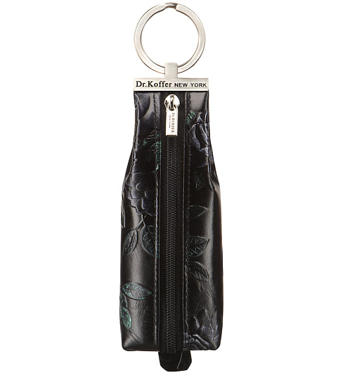 Ключница Dr.Koffer из натуральной кожи черная