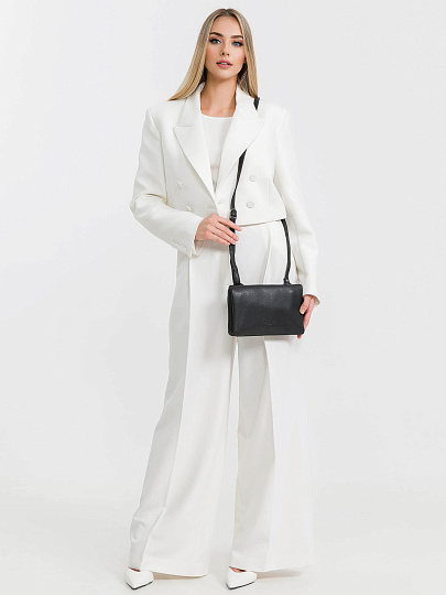 Сумка через плечо Dr.Koffer из натуральной кожи черная