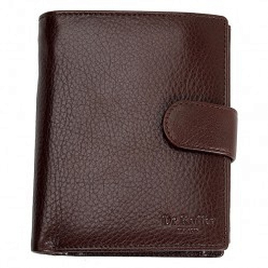 Портмоне Dr.Koffer из натуральной кожи коричневое
