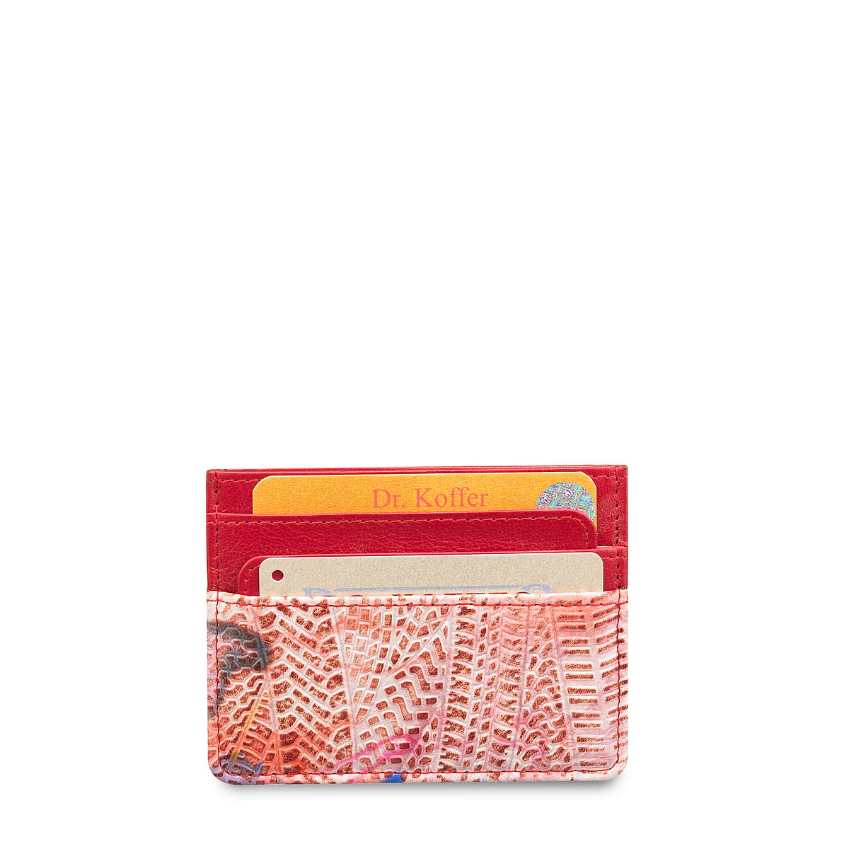 Кредитница Dr.Koffer из натуральной кожи фиолетовая