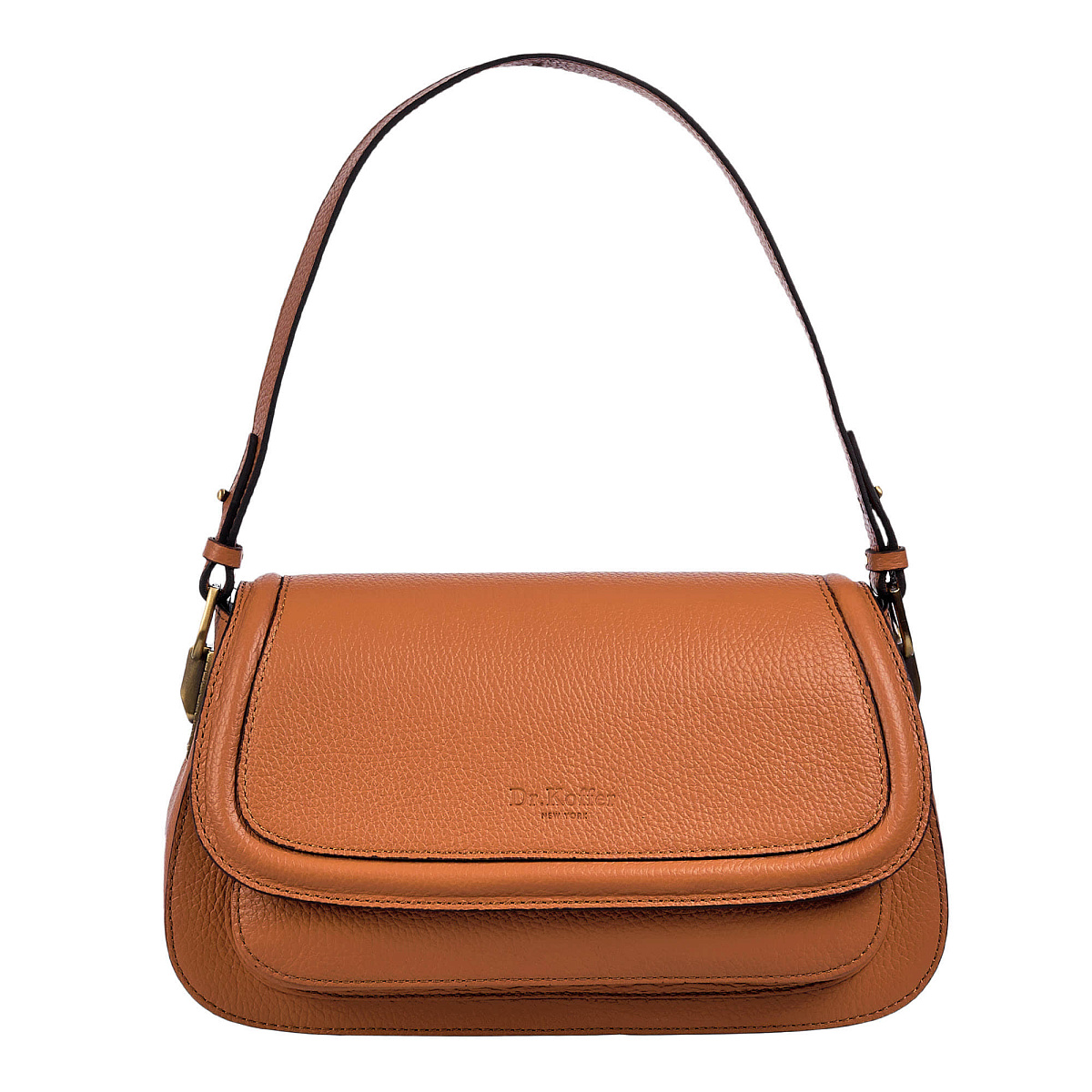 Женская сумка Dr.Koffer из натуральной кожи коричневая