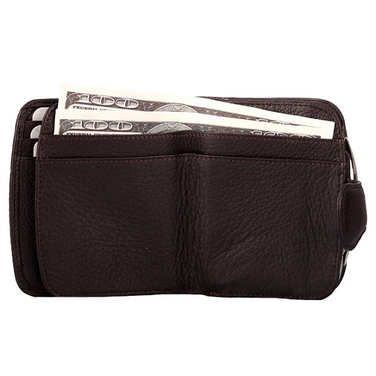 Кошелек Dr.Koffer из натуральной кожи коричневый