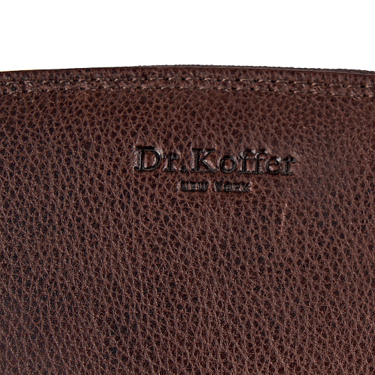 Портмоне Dr.Koffer из натуральной кожи коричневое