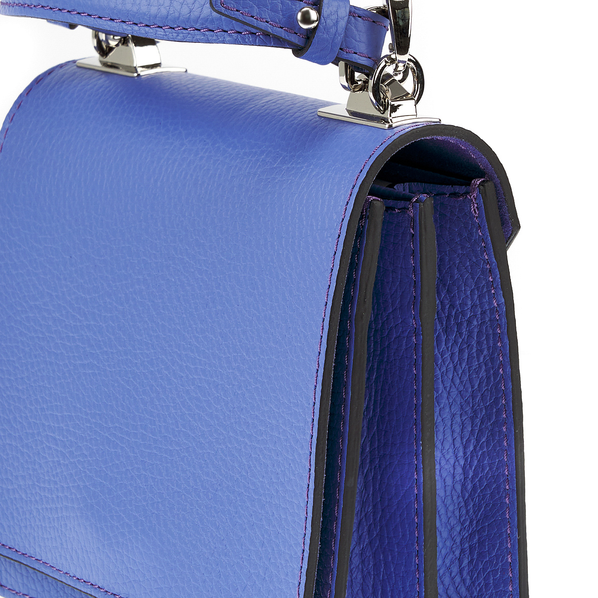 Женская сумка Dr. Koffer из натуральной кожи фиолетовая