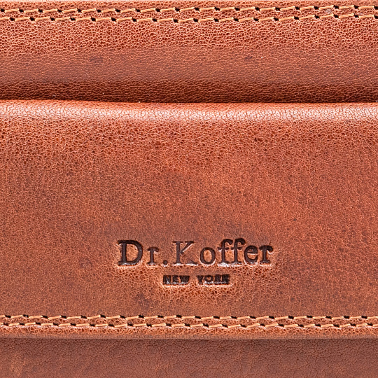 Ключница Dr.Koffer из натуральной кожи светло-коричневая