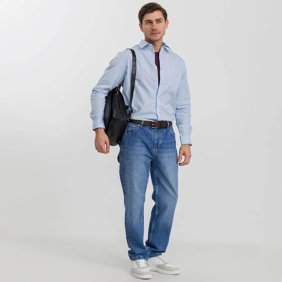 Рюкзак Dr.Koffer из натуральной кожи черный