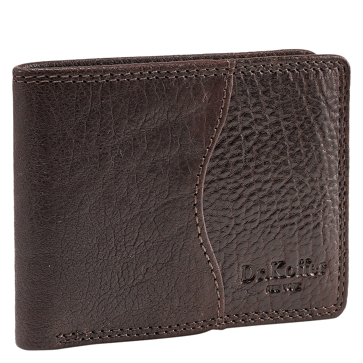 Зажим для денег Dr.Koffer из натуральной кожи коричневый