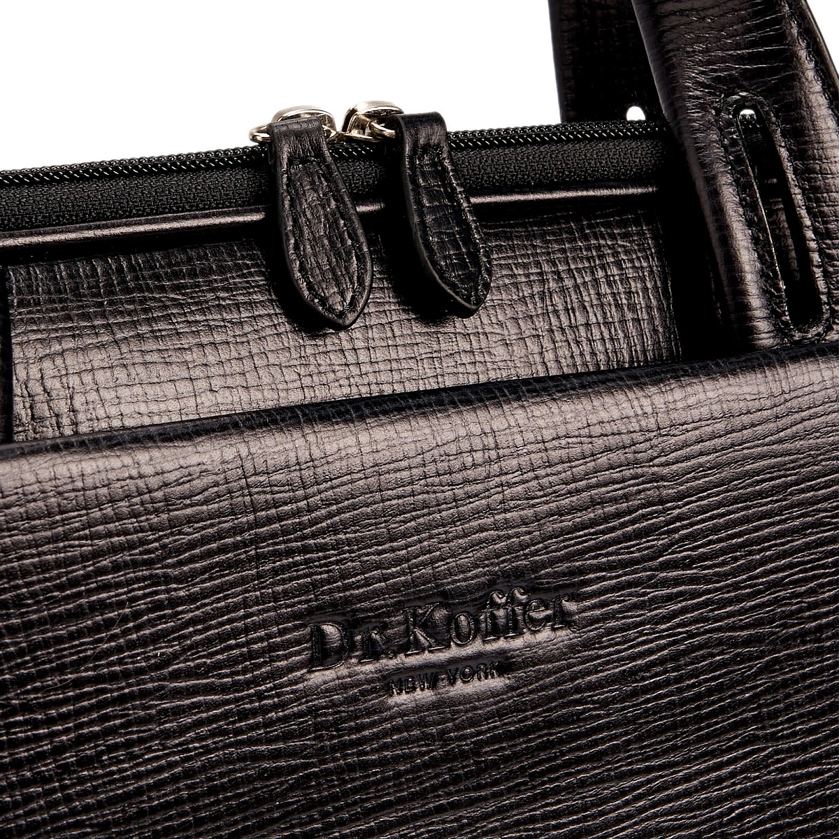 Женская сумка Dr.Koffer из натуральной кожи чёрная