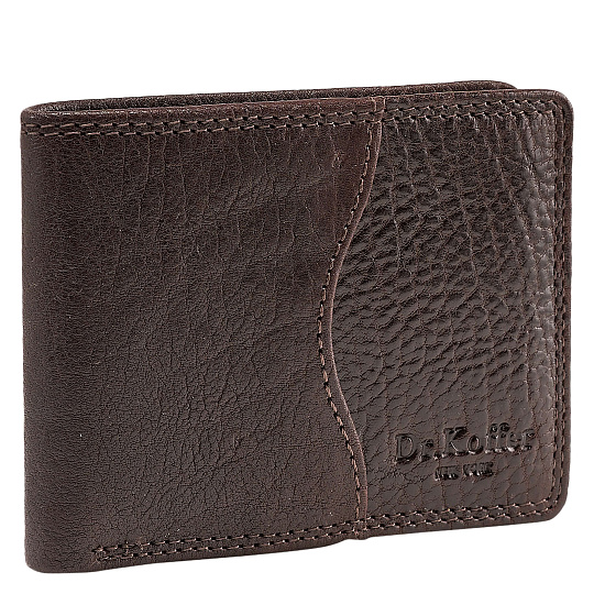 Зажим для денег Dr.Koffer из натуральной кожи коричневый