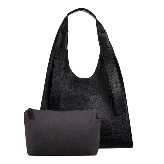 Женская сумка Dr. Koffer из натуральной кожи черная