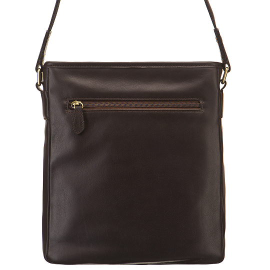 Сумка через плечо Dr.Koffer из натуральной кожи коричневая