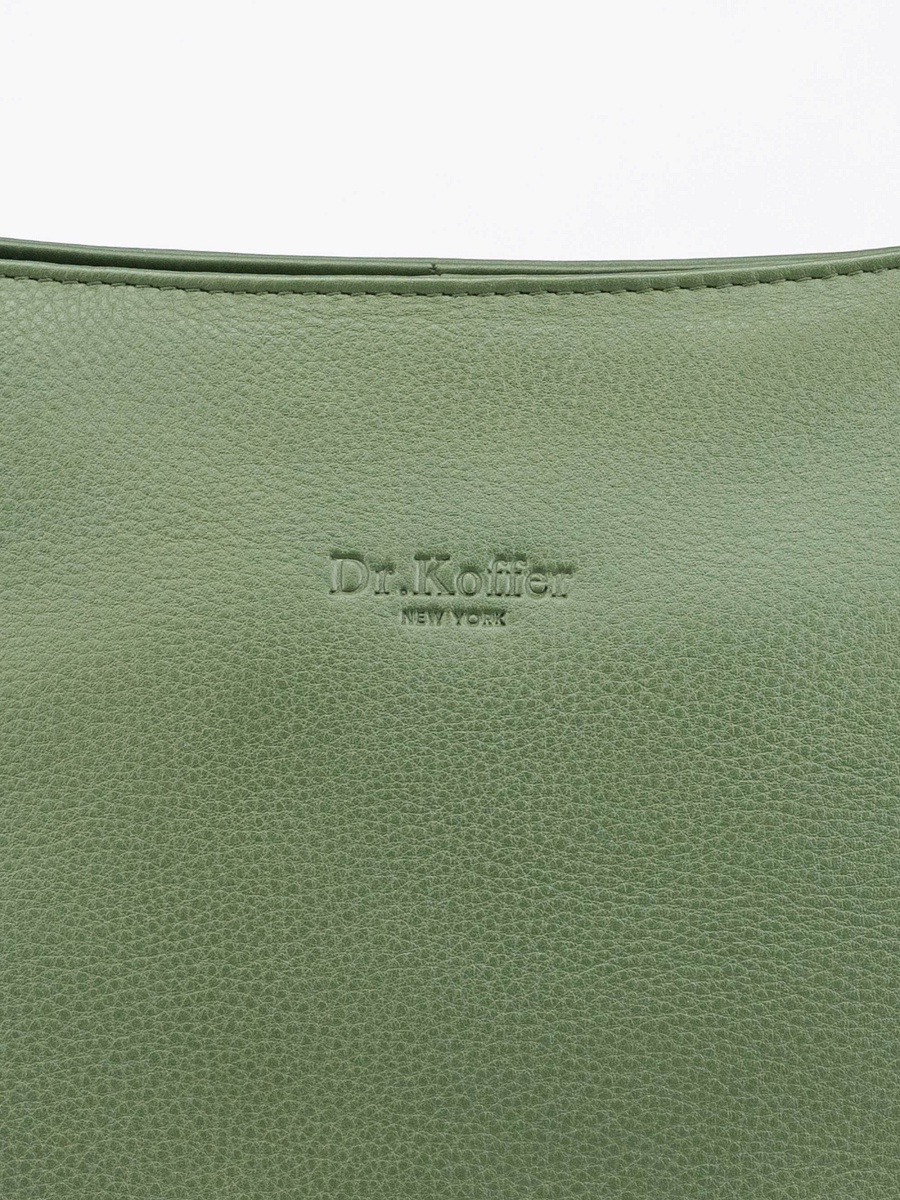 Женская сумка Dr.Koffer из натуральной кожи зеленая