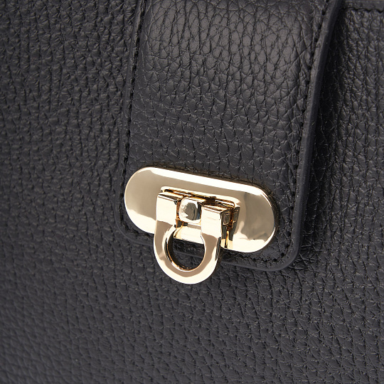 Женская сумка Dr. Koffer из натуральной кожи черная