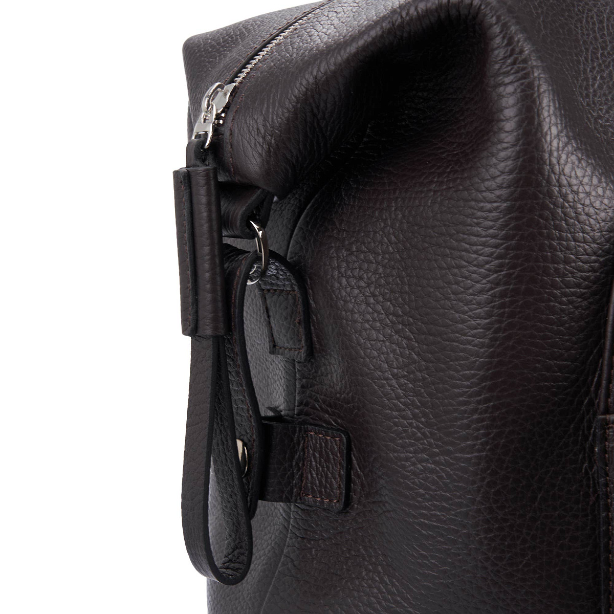 Сумка дорожная Dr.Koffer из натуральной кожи коричневая