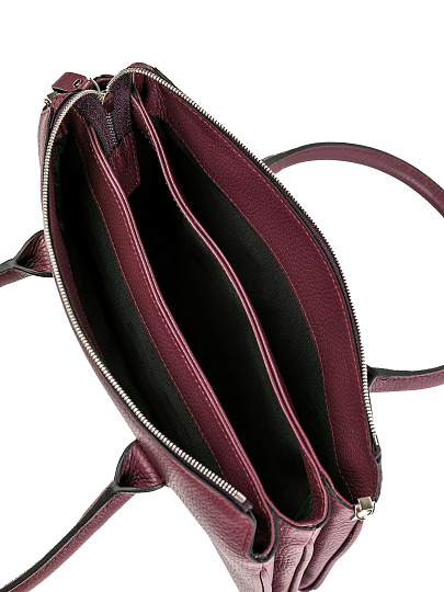 Женская сумка Dr.Koffer из натуральной кожи бордовая