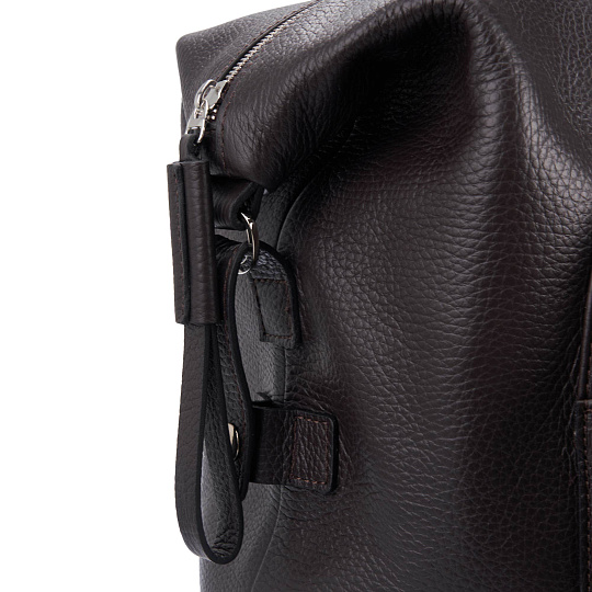 Сумка дорожная Dr.Koffer из натуральной кожи коричневая