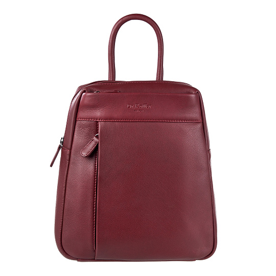Рюкзак Dr.Koffer из натуральной кожи бордовый