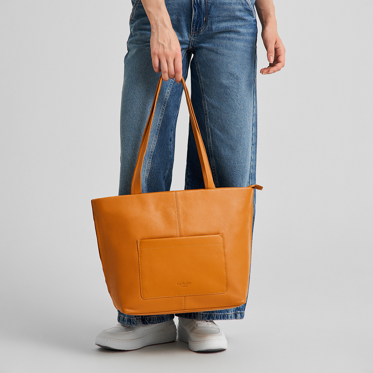 Женская сумка Dr.Koffer из натуральной кожи желтая