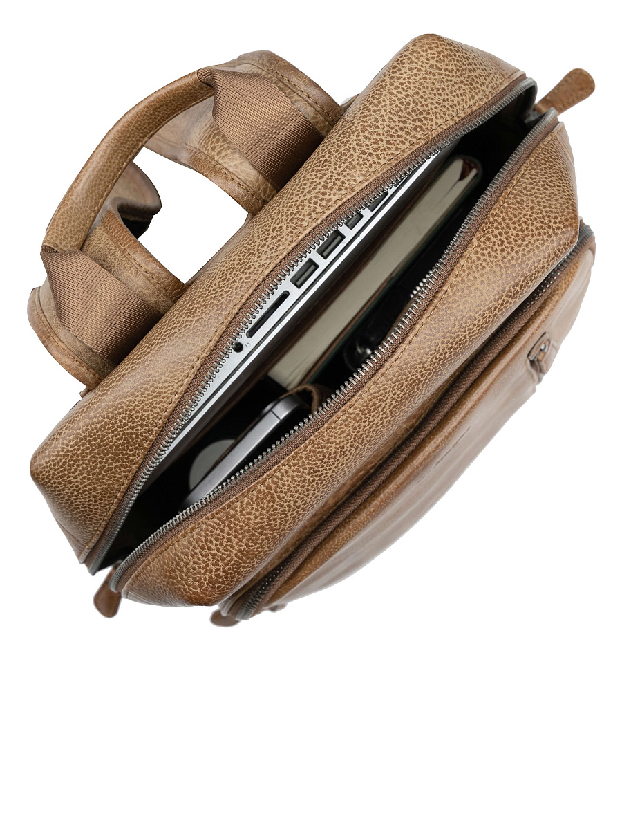 Рюкзак Dr. Koffer из натуральной кожи коричневый