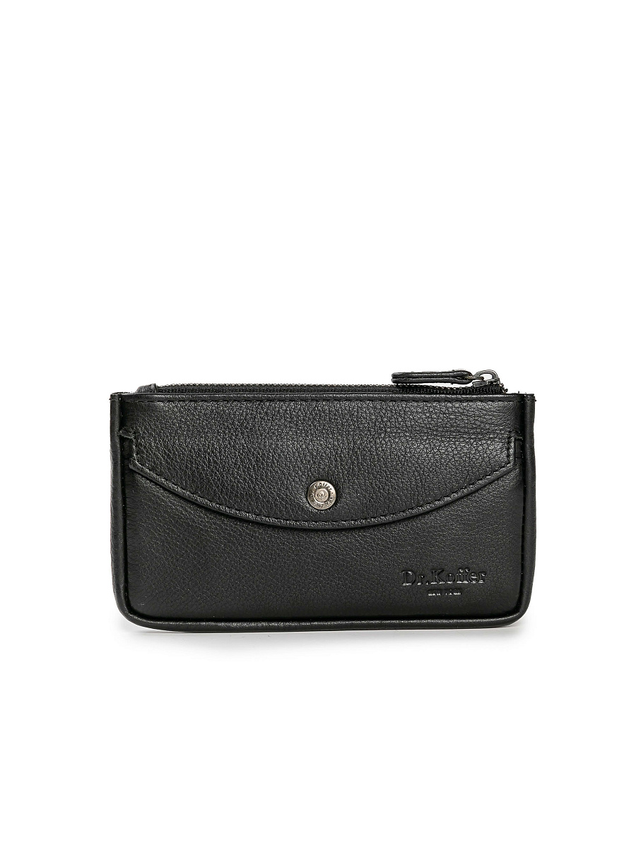 Портмоне Dr.Koffer из натуральной кожи черное