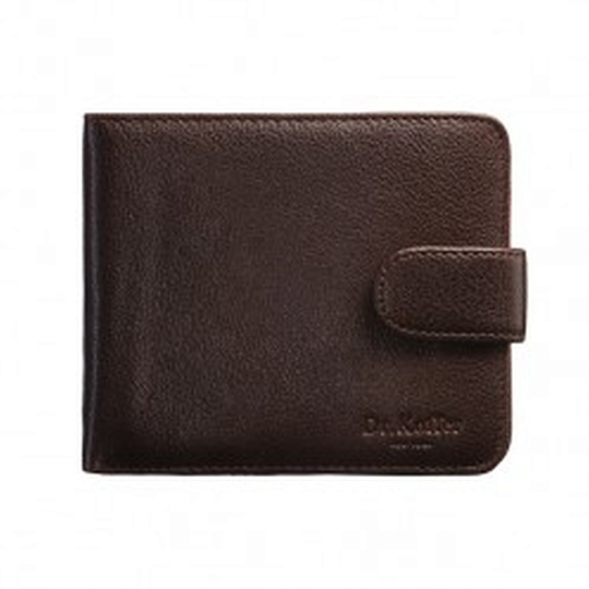 Портмоне Dr.Koffer из натуральной кожи коричневое
