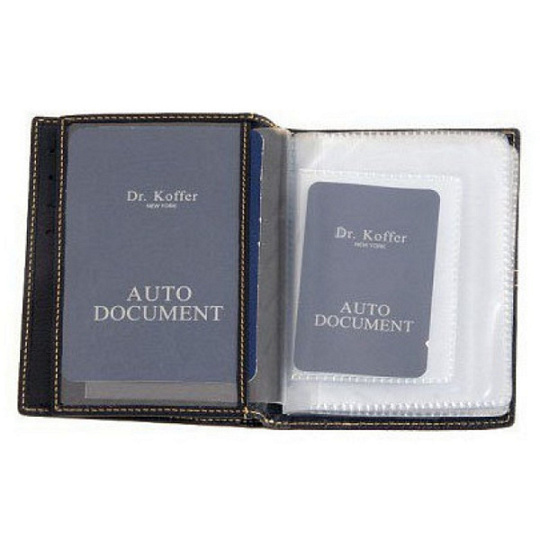Обложка для автодокументов из натуральной кожи Dr. Koffer