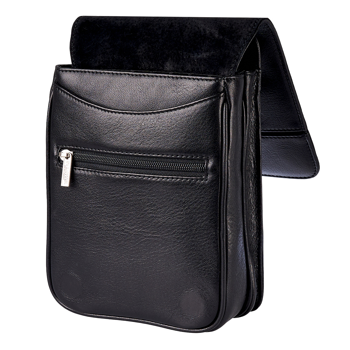 Сумка через плечо Dr.Koffer из натуральной кожи черная