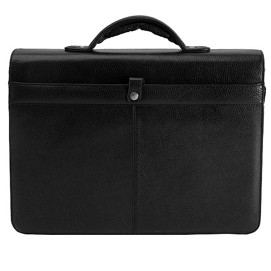 Портфель Dr.Koffer из натуральной кожи черный