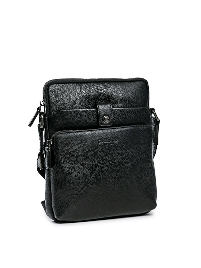 Сумка через плечо Dr.Koffer из натуральной кожи черная