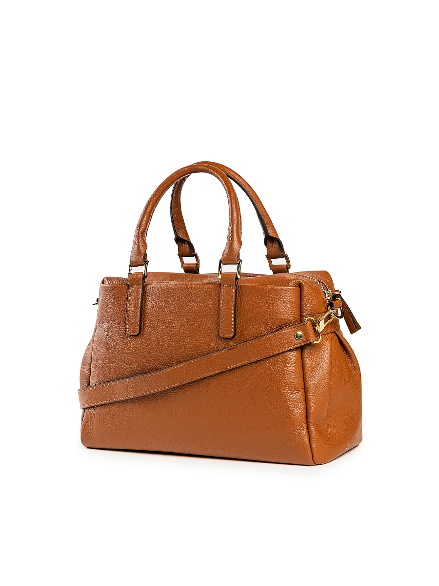 Женская сумка Dr. Koffer из натуральной кожи коричневая