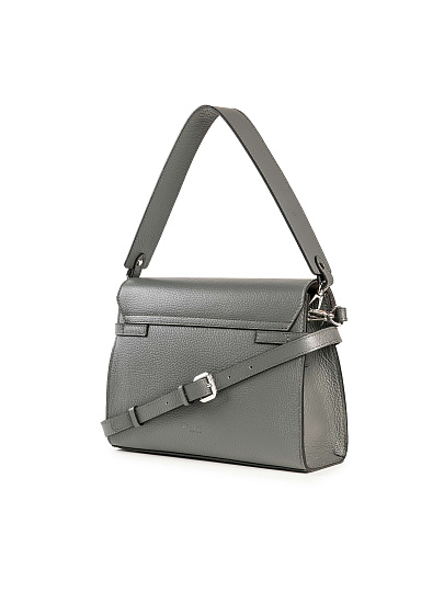 Женская сумка Dr. Koffer из натуральной кожи серая