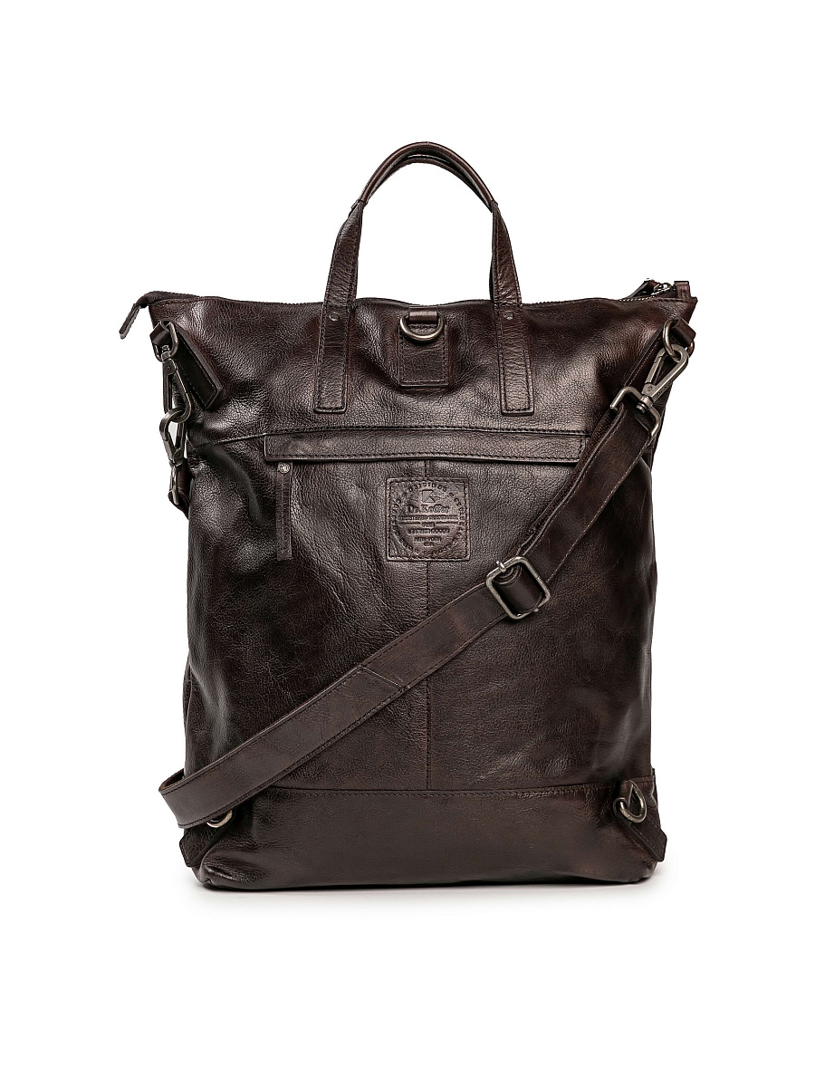 Рюкзак Dr.Koffer из натуральной кожи коричневый