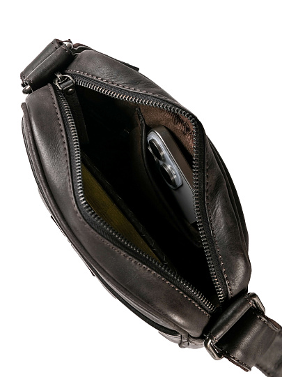 Сумка через плечо Dr.Koffer из натуральной кожи коричневая