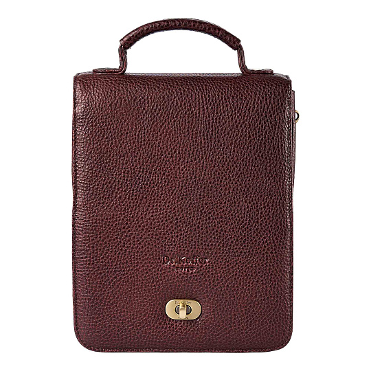 Сумка через плечо Dr.Koffer из натуральной кожи коричневая