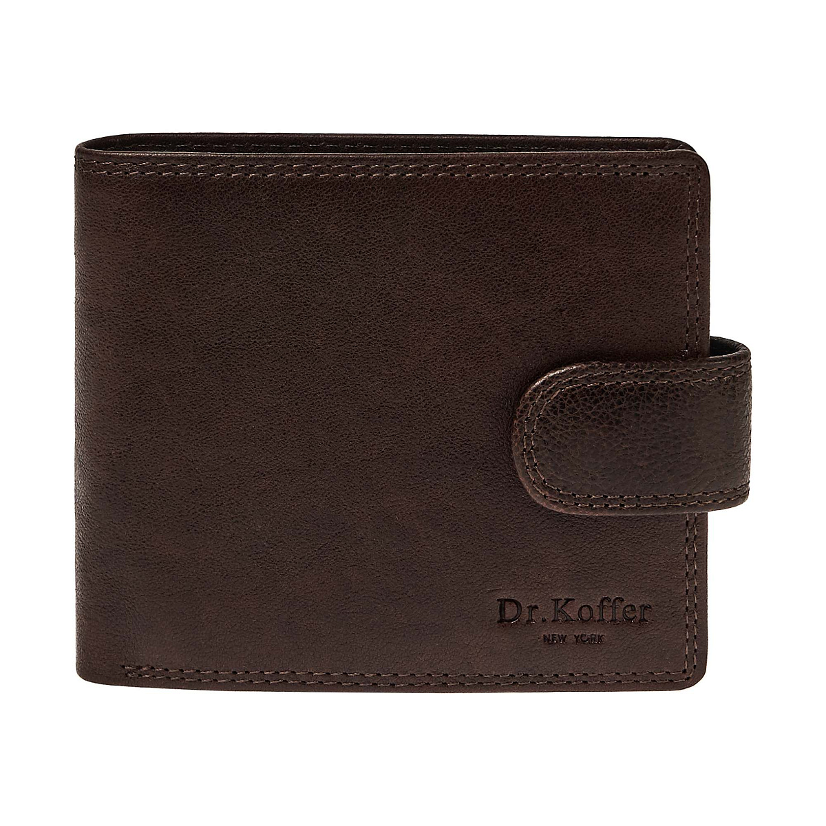 Портмоне Dr.Koffer из натуральной кожи коричневое