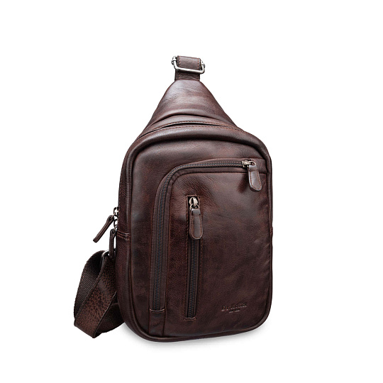 Рюкзак Dr.Koffer из натуральной кожи темно-коричневый