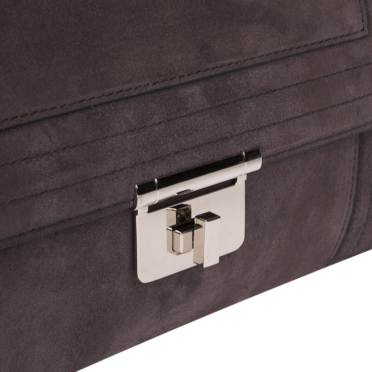 Женская сумка Dr. Koffer из натуральной кожи серая