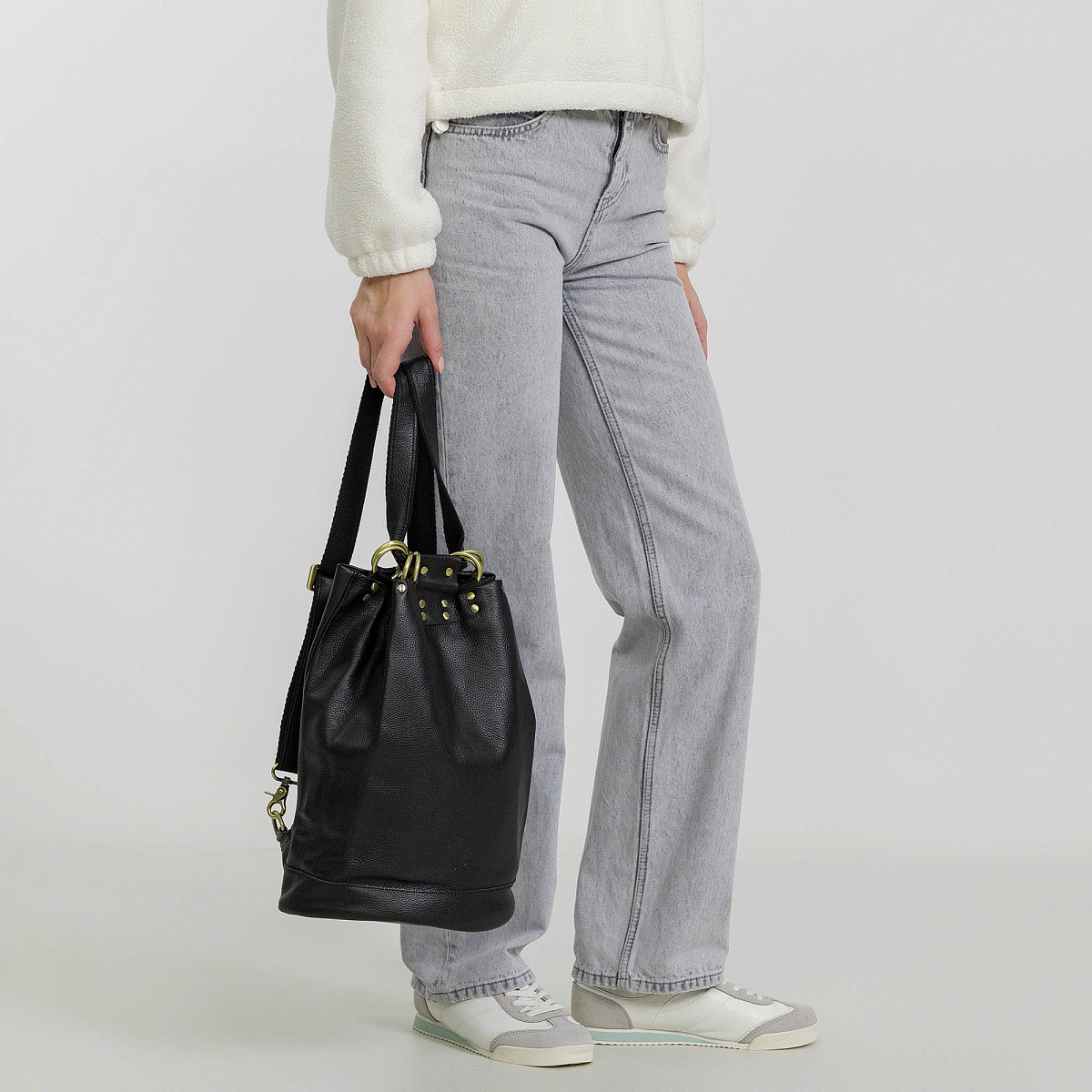 Рюкзак Dr.Koffer из натуральной кожи черный