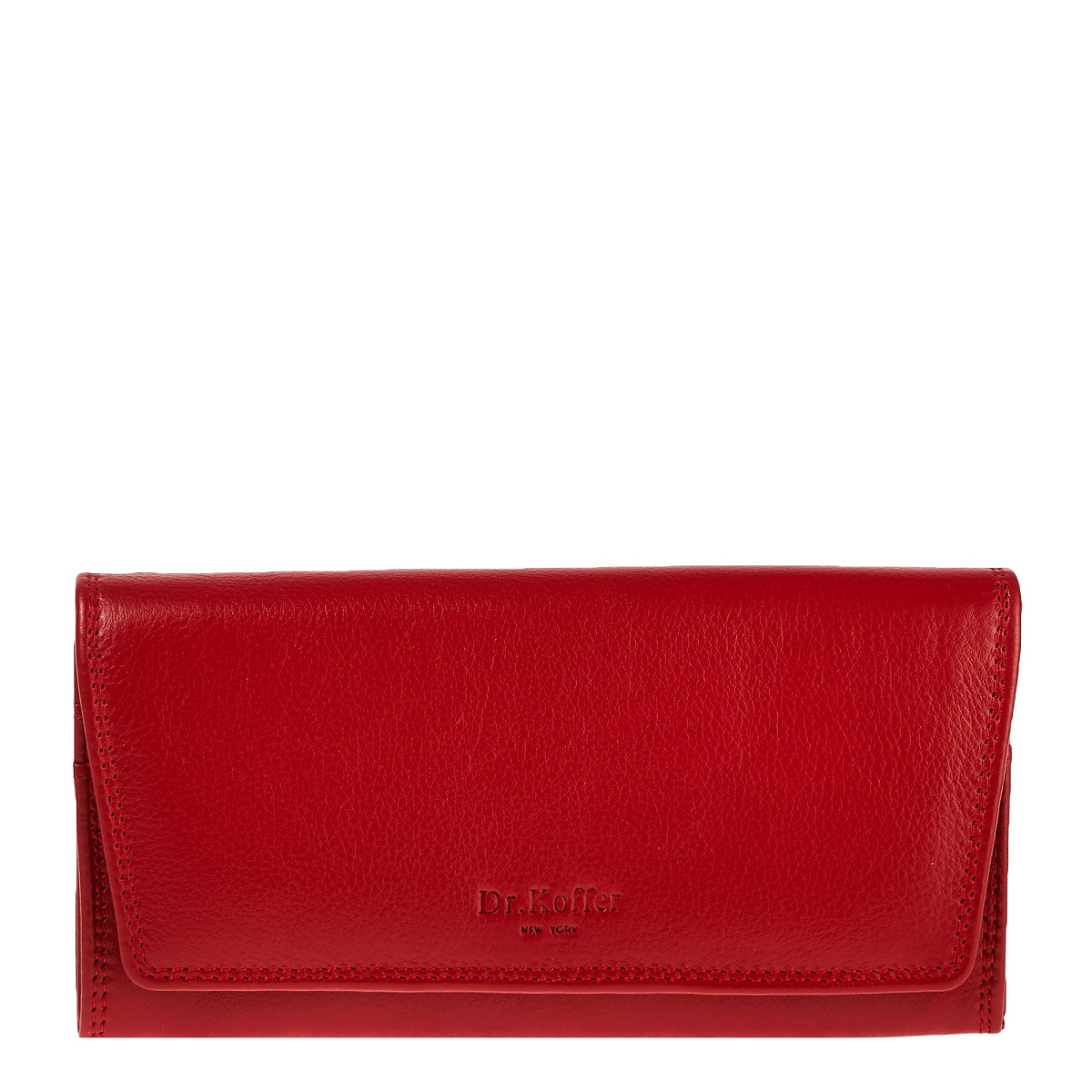 Портмоне Dr.Koffer из натуральной кожи красное