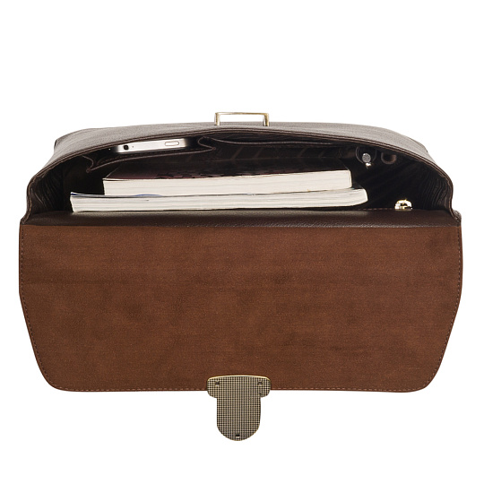 Сумка планшет Dr.Koffer из натуральной кожи коричневый