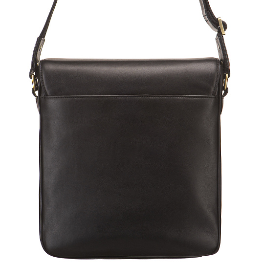 Сумка через плечо Dr.Koffer из натуральной кожи черная