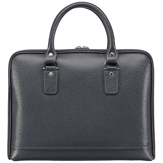 Деловая сумка Dr.Koffer из натуральной кожи серая