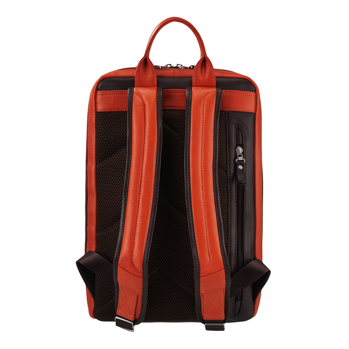Рюкзак Dr.Koffer из натуральной кожи оранжевый