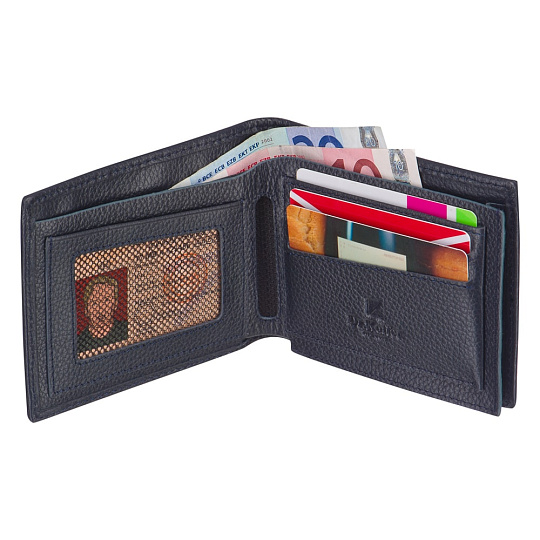 Портмоне Dr.Koffer из натуральной кожи синее