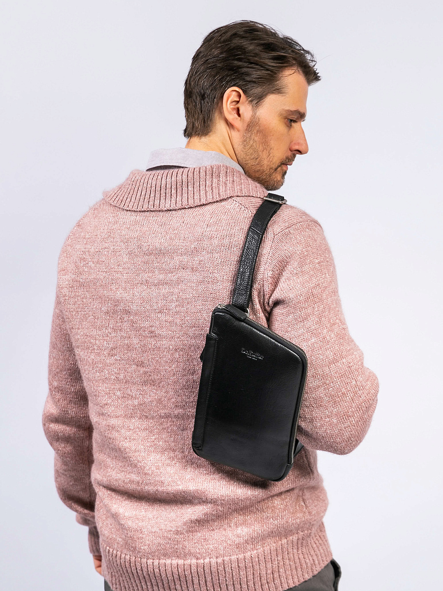 Рюкзак Dr. Koffer из натуральной кожи черный