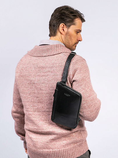 Рюкзак Dr. Koffer из натуральной кожи черный