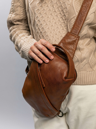 Рюкзак Dr.Koffer из натуральной кожи коричневый