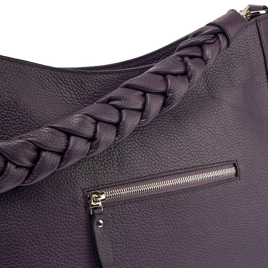 Женская сумка Dr. Koffer из натуральной кожи фиолетовая